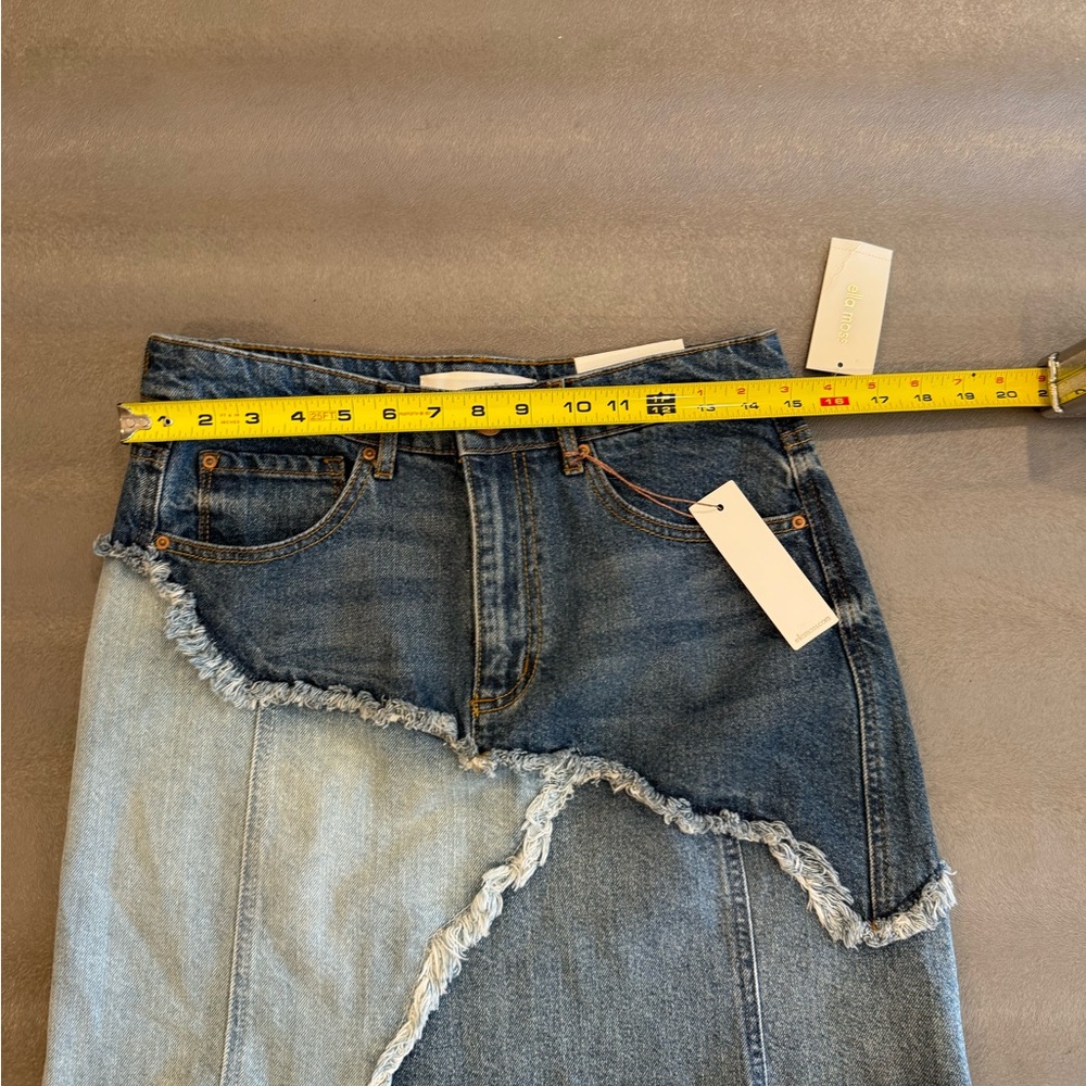 Ella Moss Denim Patchwork Skirt. Juniors 28 - Picture 8 of 9